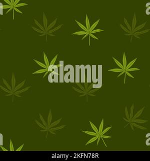 Handgezeichnete Vektor abstrakte Grafik Clipart Illustration von medizinischem Marihuana, Rauchen Zubehör.Hanf und Gelenk für smoking.Cannabis und Unkraut Stock Vektor