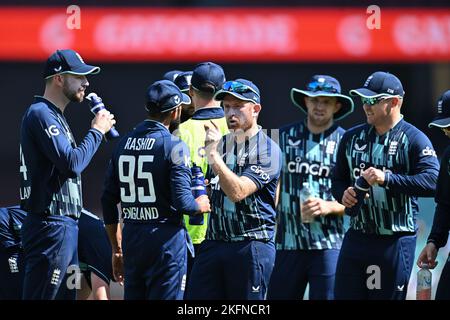 Während des zweiten Spiels der One Day International-Serie zwischen Australien und England auf dem Sydney Cricket Ground am 19. November 2022 in Sydney, Australien.(Foto: Izhar Khan) BILD AUF REDAKTIONELLE VERWENDUNG beschränkt - STRENG KEINE KOMMERZIELLE NUTZUNG Stockfoto