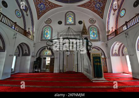 Die Bali-Pascha-Moschee, die sich im Stadtteil Fatih in Istanbul befindet, wurde im 16.. Jahrhundert von Mimar Sinan erbaut. Stockfoto