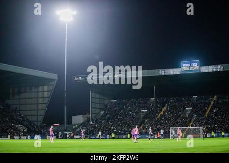 Nottingham, Großbritannien. 19.. November 2022. Ein Bundesliga-Rekord bei der Teilnahme am Vanarama National League-Spiel Notts County gegen Yeovil Town in Meadow Lane, Nottingham, Großbritannien, 19.. November 2022 (Foto von Ritchie Sumpter/Nachrichtenbilder) Kredit: Nachrichtenbilder LTD/Alamy Live News Stockfoto