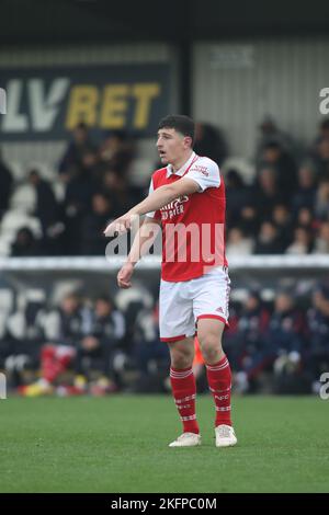 Borehamwood, Großbritannien. 19.. November 2022. Maldini Kacurri von Arsenal U23 während des Premier League Cup-Spiels zwischen Arsenal U23 und Stoke City U23 im Meadow Park, Borehamwood, England, am 19. November 2022. Foto von Joshua Smith. Nur zur redaktionellen Verwendung, Lizenz für kommerzielle Nutzung erforderlich. Keine Verwendung bei Wetten, Spielen oder Veröffentlichungen einzelner Clubs/Vereine/Spieler. Kredit: UK Sports Pics Ltd/Alamy Live Nachrichten Stockfoto