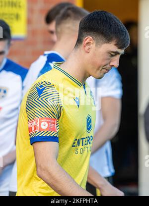 Warrington, UK, 19/11/2022, Warrington Town V Guiseley FA Trophy zweite Runde 19.. November 2022 Stockfoto