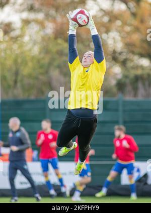 Warrington, UK, 19/11/2022, Warrington Town V Guiseley FA Trophy zweite Runde 19.. November 2022 Stockfoto