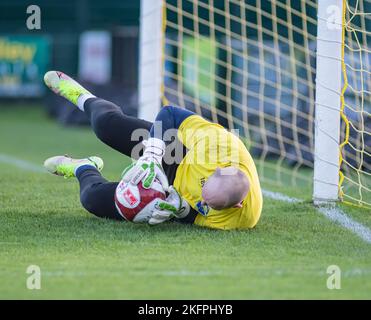 Warrington, UK, 19/11/2022, Warrington Town V Guiseley FA Trophy zweite Runde 19.. November 2022 Stockfoto