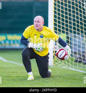 Warrington, UK, 19/11/2022, Warrington Town V Guiseley FA Trophy zweite Runde 19.. November 2022 Stockfoto