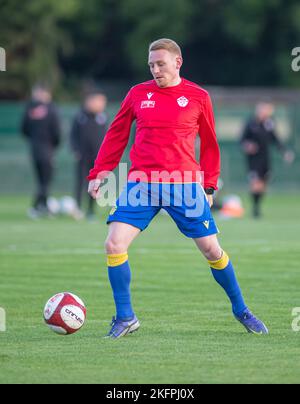 Warrington, UK, 19/11/2022, Warrington Town V Guiseley FA Trophy zweite Runde 19.. November 2022 Stockfoto