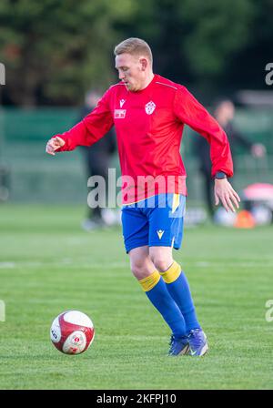 Warrington, UK, 19/11/2022, Warrington Town V Guiseley FA Trophy zweite Runde 19.. November 2022 Stockfoto