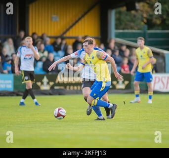 Warrington, UK, 19/11/2022, Warrington Town V Guiseley FA Trophy zweite Runde 19.. November 2022 Stockfoto