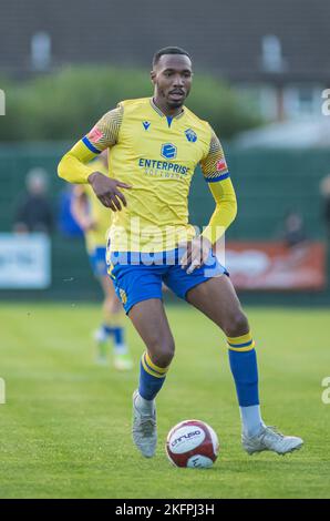 Warrington, UK, 19/11/2022, Warrington Town V Guiseley FA Trophy zweite Runde 19.. November 2022 Stockfoto