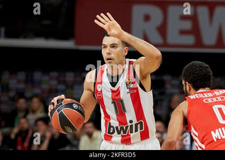 2022/23 FIBA EuroLeague | FC Bayern München gegen Olympiacos Piräus Stockfoto