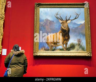 Monarch of the Glen von der Edwin Landseer Scottish National Gallery Stockfoto