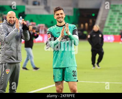 19. November 2022: VfB Stuttgart-Torwart Fabian Bredlow (33) nach einem deutschen Bundesliga-Klub freundlich zwischen FC Köln und VfB Stuttgart am 19. November 2022 in Austin, Texas. Stuttgart gewann 4-2. (Bild: © Scott Coleman/ZUMA Press Wire) Stockfoto