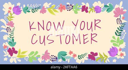 Konzeptionelle Darstellung Know Your Customer. Business Approach Marketing Erstellen einer Umfrage Verbesserung von Produkten oder Marken Stockfoto