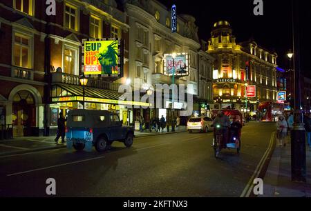 Rickshaw London Theatres Theatreland Shaftsbury Avenue West End London Stockfoto