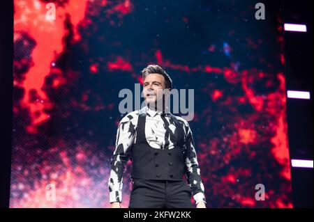 Glasgow, Schottland, 19.. November 2022, Shane Filan von Westlife tritt am 19.. November 2022Credit beim OVO Hydro in Glasgow auf: Glasgow Green im Winter Quelle: Glasgow Green im Winter/Alamy Live News Stockfoto