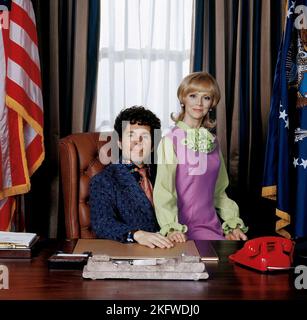 GARY COLE, Shelley Long, der Brady Bunch IN THE WHITE HOUSE, 2002 Stockfoto