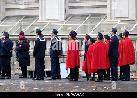 Cenotaph, Whitehall, London, Großbritannien. 20.. November 2022. Die jährliche Gedenkfeier der Jewish Association of Servicemen and Women im Cenotaph, London. Kredit: Matthew Chattle/Alamy Live Nachrichten Stockfoto