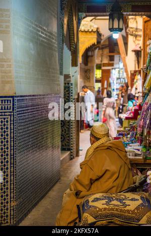 Fez in Marokko, berühmt für seine alte Medina Stockfoto