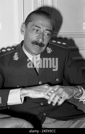 Jorge Rafael Videla, Argentinien, Militär, General, Militärjunta, Proceso de Reorganización Nacional, Putsch, Präsident (1976-1981), Buenos Aires, Argentinien Stockfoto