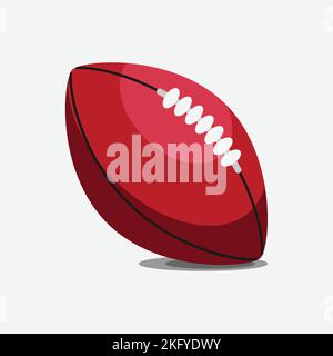 American Football Ball Icon, Sportkonzept, Flat Style. - Vektor. Vektorgrafik Stock Vektor