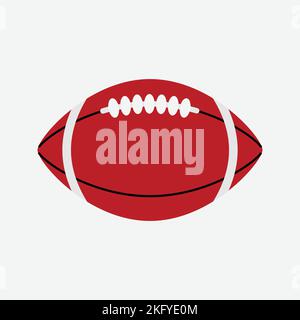 American Football Ball Icon, Sportkonzept, Flat Style. - Vektor. Vektorgrafik Stock Vektor