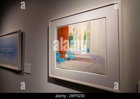 Christie's ist ein luxuriöses Auktionshaus im Rockefeller Center, New York City, USA 2022 Stockfoto