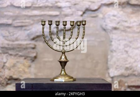 Alte Menorah jüdische Synagoge, Jüdisches Viertel, Cordoba, Andalusien, Spanien Stockfoto