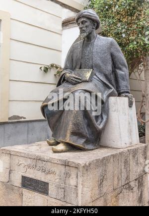 Statue des jüdischen Philosophen Maimonideds Cordoba, Andalusien, Spanien Stockfoto