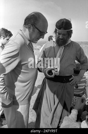 Leopoldo Torre Nilsson, argentinischer Filmemacher, während der Schießerei Martín Fierro, Buenos Aires, Argentinien, 1968 Stockfoto