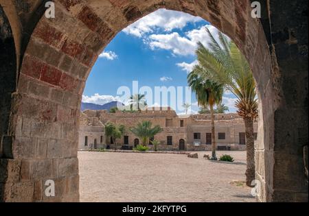 Im Inneren des 16.. Jahrhunderts Aqaba Fort Aqaba Jordanien Stockfoto