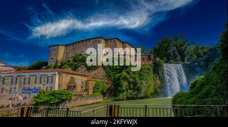 Die Isola del Liri Stadt in der Provinz Frosinone, Latium, Italien Stockfoto