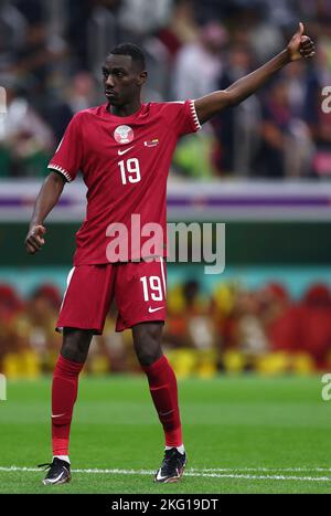 Al-Khor, Katar. 20.. November 2022. Almoez Ali von Katar während des Spiels der FIFA Fußball-Weltmeisterschaft 2022 im Al Bayt Stadium, Al Khor. Bildnachweis sollte lauten: David Klein/Sportimage Kredit: Sportimage/Alamy Live News Stockfoto