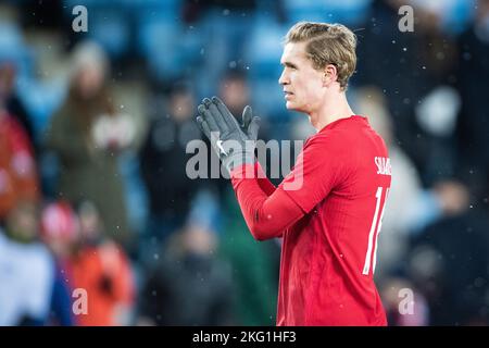 Oslo, Norwegen. 20.. November 2022. Ola Solbakken aus Norwegen nach dem Fußballfreundschaftsspiel zwischen Norwegen und Finnland im Ullevaal Stadion in Oslo. (Foto: Gonzales Photo/Alamy Live News Stockfoto