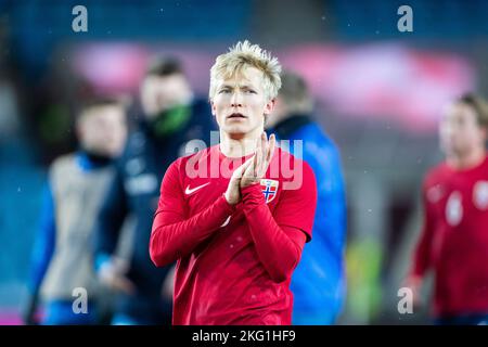 Oslo, Norwegen. 20.. November 2022. Birger Meling von Norwegen nach dem Fußballfreundschaftsspiel zwischen Norwegen und Finnland im Ullevaal Stadion in Oslo gesehen. (Foto: Gonzales Photo/Alamy Live News Stockfoto