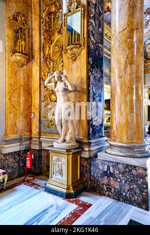 Rom Latium Italien. Colonna Art Gallery im Palazzo Colonna. Die Große Halle Stockfoto
