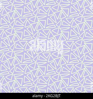 Violette Geometrie abstraktes nahtloses Muster, Vektorhintergrund Stock Vektor