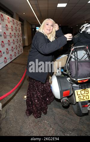 Vanessa Feltz nimmt an den jährlichen TV Choice Awards im Hilton Hotel in London Teil. Stockfoto