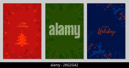 Winterzeit für Frohe Weihnachten und Frohes Neues Jahr saisonale Grüße Urlaub Hintergrund Stock Vektor