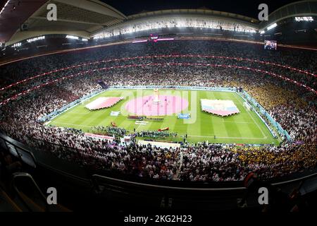 Al-Khor, Katar. 20.. November 2022. Gesamtansicht Fußball/Fußball : FIFA World Cup Qatar 2022 Group Stage Group Ein Spiel zwischen Qatar 0-2 Ecuador im Al Bayt Stadion in Al Khor, Katar . Quelle: Mutsu Kawamori/AFLO/Alamy Live News Stockfoto