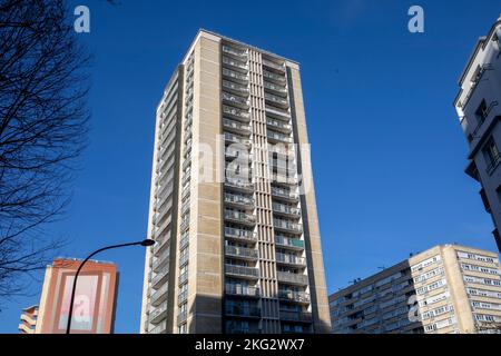 Gebäude in Paris 13, Frankreich Stockfoto
