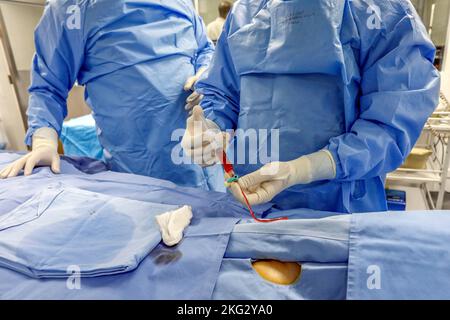 Herzchirurgie im Krankenhaus Hotel Dieu de France in Beirut, Libanon. Stockfoto