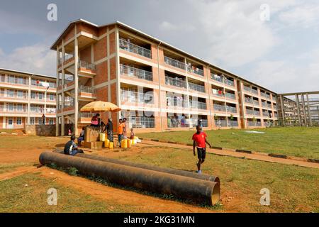 Sozialer Wohnungsbau in Kigali, Ruanda Stockfoto