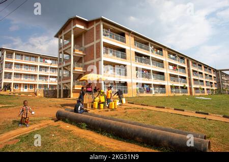 Sozialer Wohnungsbau in Kigali, Ruanda Stockfoto