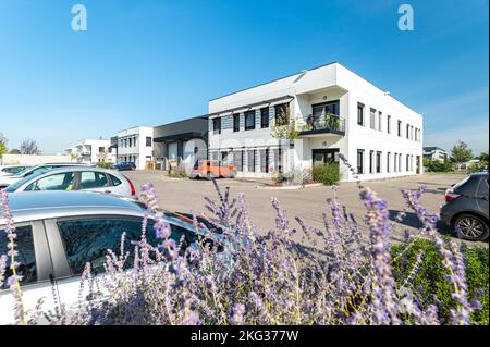 Nahaufnahme der Wohngegend von der Ecke Stockfoto