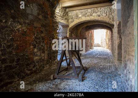 2021 november 30 - Europa; Italien, Sardinien, Castelsardo, Burg Doria Stockfoto