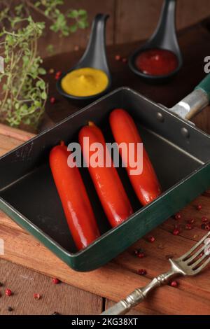 Hot-Dog-Wurst Stockfoto