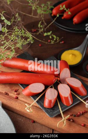 Hot-Dog-Wurst Stockfoto