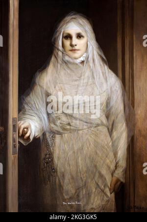 Gabriel von Max - die Weiße Frau - 1900 Stockfoto