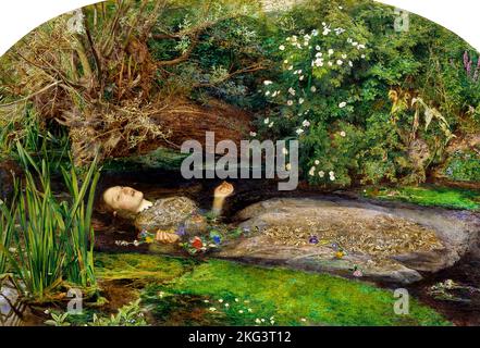John Everett Millais; Ophelia; um 1851; Öl auf Leinwand; Tate Britain, London, England. Stockfoto