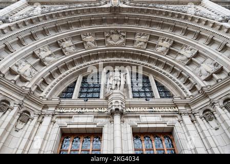 Victoria and Albert Museum Eingangsbogen Stockfoto